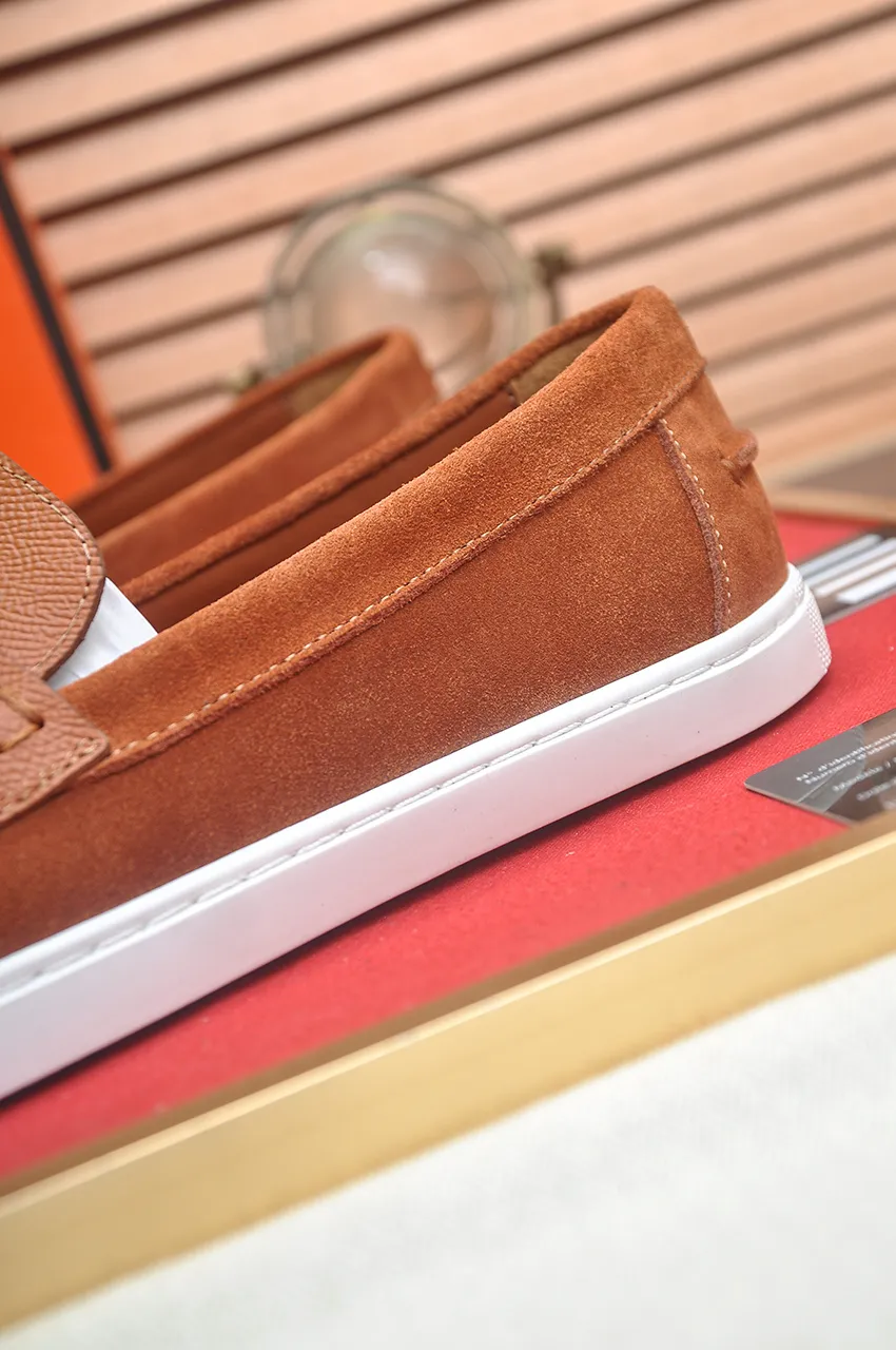 Men's shoes💰540💶[HERMES] (cowhide lining)🍀Italian top luxury🍀He does not pursue novel styles and gorgeous colors, but attracts the favor of successful men with his flawless, elegant and classic style. Formal leather shoes This very comfortable, simple and stable style allows you to easily match any style! The pattern is absolutely 1:1 refined from the original case, and we strive for excellence in materials, imported cowhide + cowhide lining💪💪💪extraordinary texture👍! .Code number: 39-45 (45 customized)